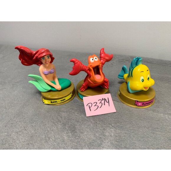 Disney Little Mermaid Ariel Sebastian Flounder 2002 McDonalds 100 Years Of Magic - Picture 11 of 11